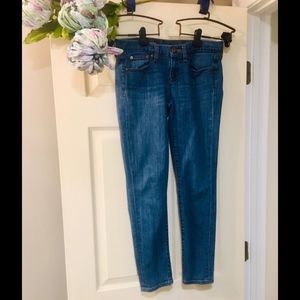 J. CREW 8" Toothpick Skinny Ankle Newport Wash 27
